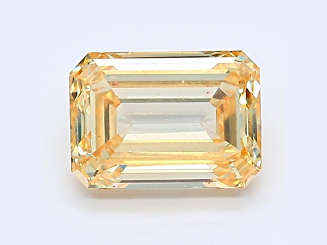 2.05ct Intense Yellow Emerald Cut Lab-Grown Diamond VS2 Clarity IGI Certified