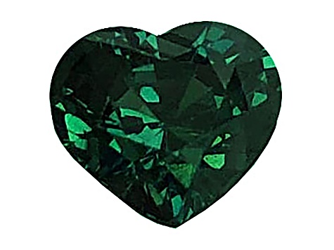 Green Sapphire Loose Gemstone 7.8x7mm Heart Shape 2.02ct