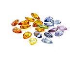 Multi-Color Sapphire Pear Shape Parcel 8.70ctw