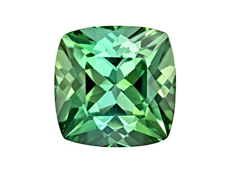 Bluish Green Tourmaline 6mm Cushion 1.19ct