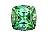 Bluish Green Tourmaline 6mm Cushion 1.19ct