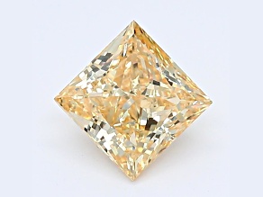 1.10ct Intense Yellow Princess Cut Lab-Grown Diamond SI1 Clarity IGI Certified