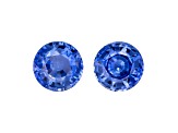 Sapphire 7mm Round Matched Pair 3.58ctw