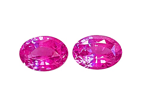 Pink Sapphire 8.9x6.6mm Oval Matched Pair 5.08ctw