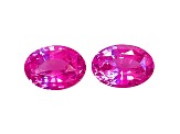 Pink Sapphire 8.9x6.6mm Oval Matched Pair 5.08ctw