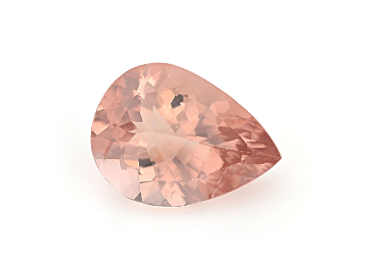 Peach Morganite 15.8x11.6mm Pear Shape 5.76ct