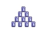 Tanzanite 5x3mm Emerald Cut Set of 10 3.00ctw