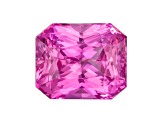 Pink Sapphire Loose Gemstone 7.3x6.1mm Radiant Cut 2.08ct