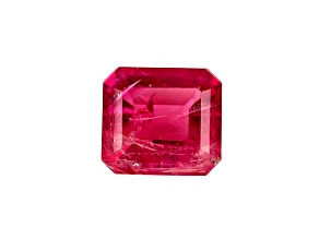 Red Beryl 5.4x4.9mm Emerald Cut 0.59ct