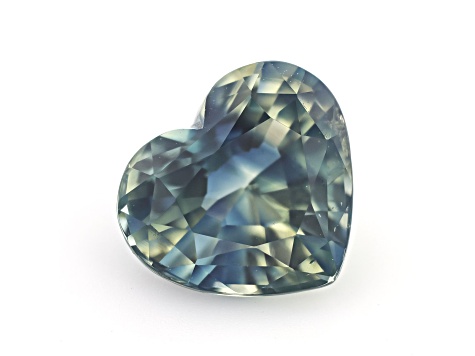 Bi-Color Sapphire Unheated 7.3x6.5mm Heart Shape 1.52ct