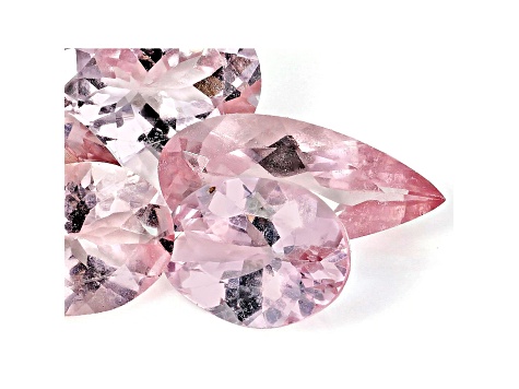 Morganite Mixed Shape Set of 5 7.95ctw