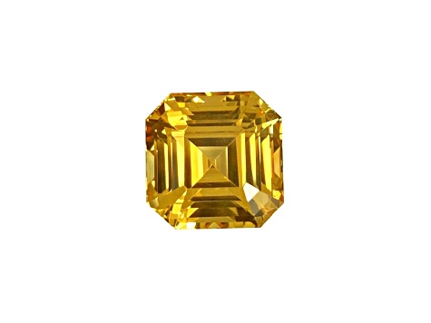 Yellow Sapphire Loose Gemstone 11.3x11.3mm Emerald Cut 10.21ct