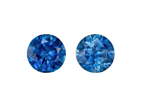 Montana Sapphire 5.4mm Round Matched Pair 1.47ctw