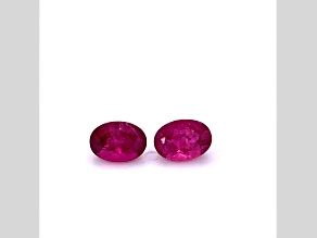 Rubellite 7x5mm Oval Matched Pair 2ctw