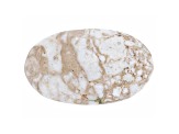White Horse Agate 29.7x17.5mm Oval Cabochon 25.00ct