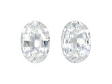 White Sapphire 7x5mm Oval Matched Pair 1.72ctw
