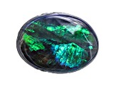 Australian Black Opal 9.0x6.5mm Oval Cabochon 0.92ct