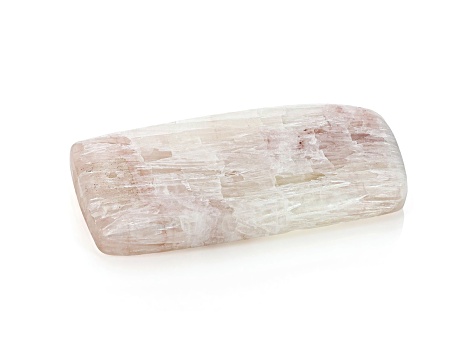 Watermelon Onyx 75.5x38.8mm Rectangular Cabochon Focal Bead