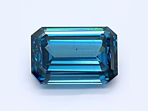 1.04ct Deep Blue Emerald Cut Lab-Grown Diamond VS1 Clarity IGI Certified