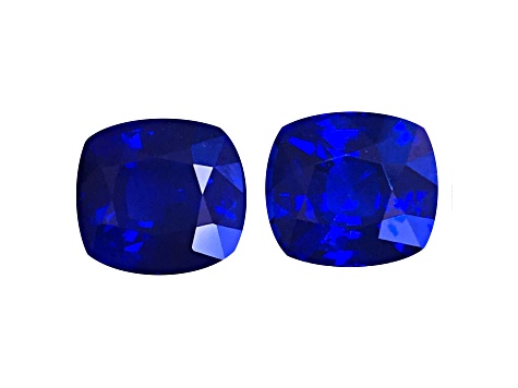 Sapphire 9.20x8.50mm Cushion Matched Pair 8.48ctw