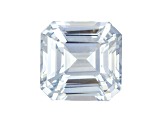 White Sapphire Loose Gemstone 9x8.8mm Emerald Cut 5.05ct