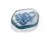 Montana Sapphire Loose Gemstone 12.07x10.31mm Free-Form Buddah Carving 3.95ct