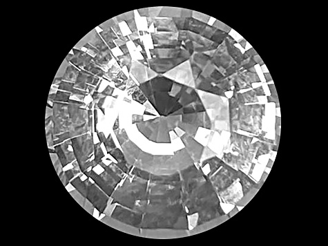 White Sapphire Loose Gemstone 10.1mm Round 4.48ct