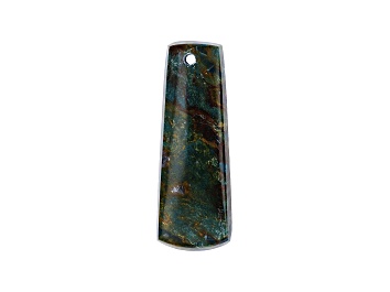 Picture of Turkish Copper-Stained Kaolinite 75.5x38.8mm Trapezoid Cabochon Focal Bead
