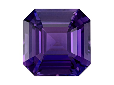 Purple Sapphire Loose Gemstone Unheated 8mm Emerald Cut 3.07ct
