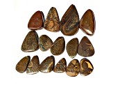 Australian Boulder Opal Free-Form Cabochon Set of 15 177.00ctw