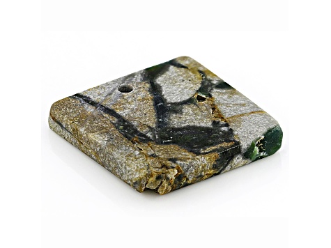 Wavellite 28.3x27.5mm Rectangle Cabochon Focal Bead