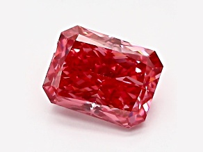 1.40ct Vivid Pink Radiant Cut Lab-Grown Diamond VS1 Clarity IGI Certified