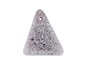 South Dakota Lepidolite 34.5x27.3mm Triangle Cabochon Focal Bead