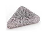South Dakota Lepidolite 34.5x27.3mm Triangle Cabochon Focal Bead