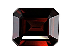 Red Zircon 12x10mm Emerald Cut 6.65ct