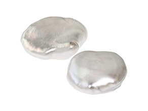 Cultured Freshwater Tennessee Pearl 12mm Off-Round Set of 2 9.13ctw