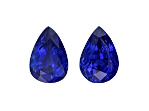Sapphire 6x4mm Pear Shape Matched Pair 1.18ctw