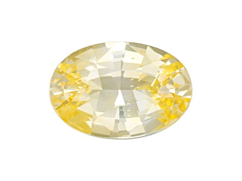 Yellow Sapphire Loose Gemstone Unheated 8.58x5.92mm Oval 1.45ct
