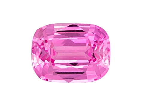 Pink Sapphire Loose Gemstone 6.6x5.1mm Cushion 1.14ct