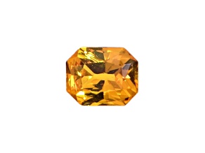 Yellow Sapphire 6.7x5.5mm Emerald Cut 0.98ct