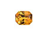 Yellow Sapphire 6.7x5.5mm Emerald Cut 0.98ct