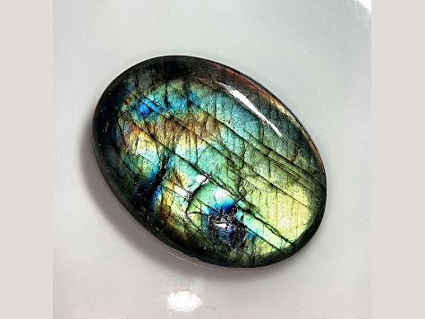 Labradorite 41.53x31.05mm Oval Cabochon 78.15ct