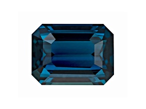 Bluish Green Sapphire Loose Gemstone 9x6.7mm Emerald Cut 3.05ct