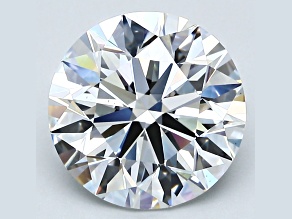 4ct Natural White Diamond Round, E Color, VS1 Clarity, GIA Certified