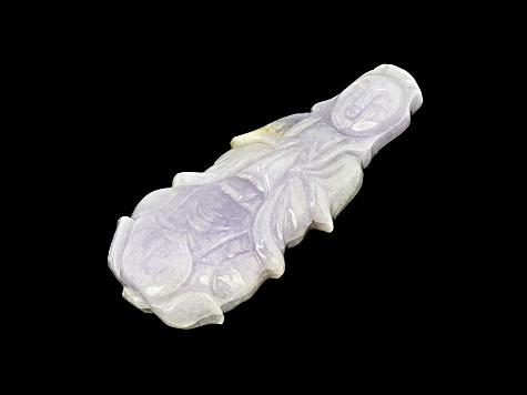 Lavender Jadeite Kwan Yin Carving