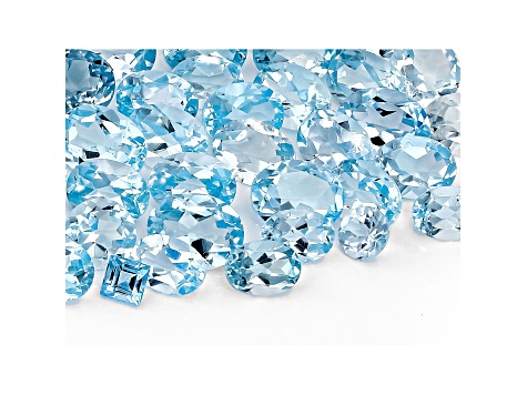 Sky Blue Topaz Mixed Shape Faceted Parcel 100ctw