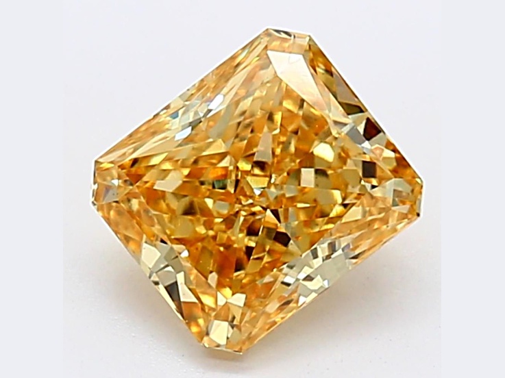 1.46ct Vivid Yellow Radiant Cut Lab-Grown Diamond SI1 Clarity IGI Certified