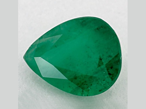 Zambian Emerald 7.68x6.09mm Pear Shape 1.05ct