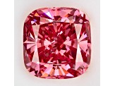 1.58ct Vivid Pink Cushion Lab-Grown Diamond VVS2 Clarity IGI Certified