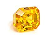 GOLDEN ORANGE Sapphire Loose Gemstone 11.87x9.21MM EMERALD CUT 10.09CT